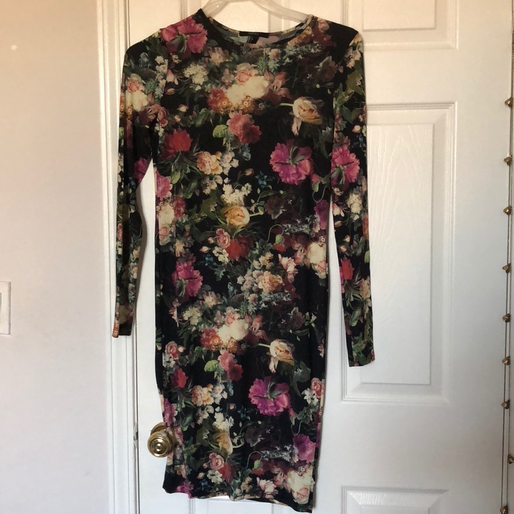 Kim K inspired floral dress